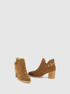Botins com Fecho em Camel